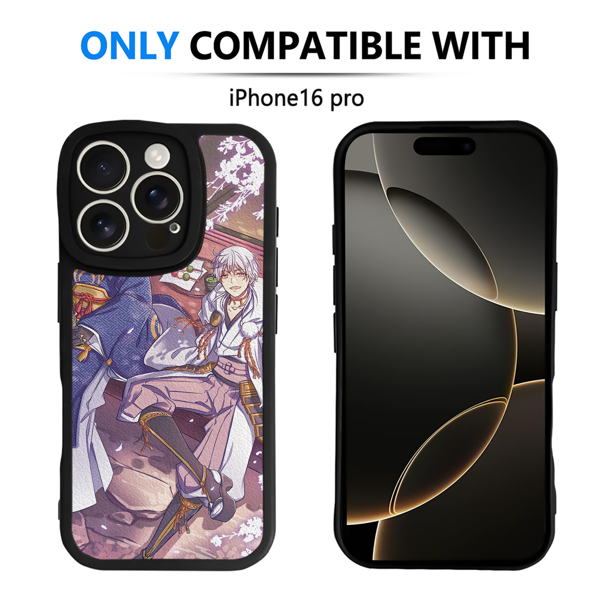 （画像用） 刀剣乱舞 Touken Ranbu 【iPhone 16シリーズ対応】シリコンスマホケース（レザー調） 材質：シリコン